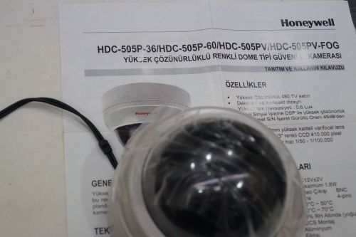 HONEYWELL INTERIOR DOME CAMERA  HDC-505P-36