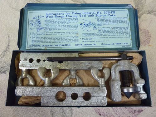 Imperial tubing tool kit no 375-fs wide-range flaring tool with slip-on yoke for sale