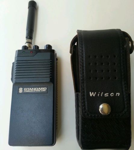 vtg Standard Comm Corp portable radio Fire EMS Police Security w/ Wilson Belt ac