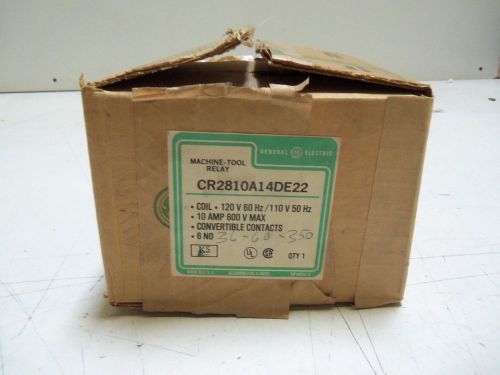 GENERAL ELECTRIC CR2810A14DE22  RELAY *NEW IN BOX*