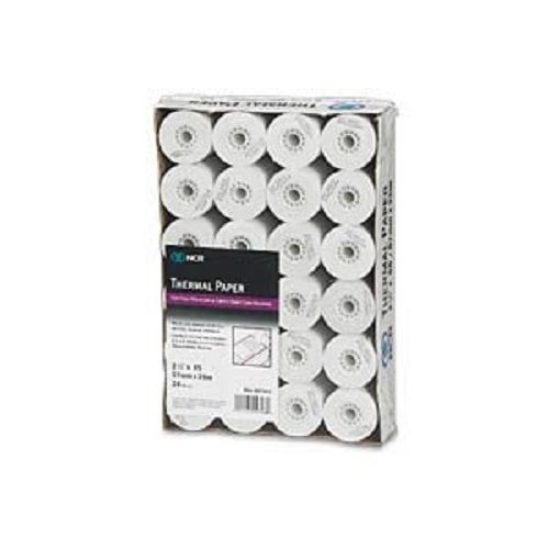 Thermal receipt paper rolls, 2-1/4in x 85&#039; 24pack ncr 9078-0582 first data fd50 for sale