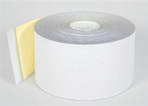 3&#034; X 100&#039; 2 Ply Carbonless Thermal POS Receipt Paper Rolls  50 Rolls Per 85216