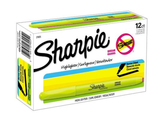 Sharpie accent pocket-style highlighters, fluorescent yellow , chisel tip, do... for sale