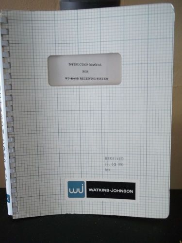 WJ Watkins-Johnson Manuals WJ 8940B