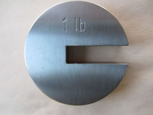 1 lb. Stainless Steel Slotted Flat Weight