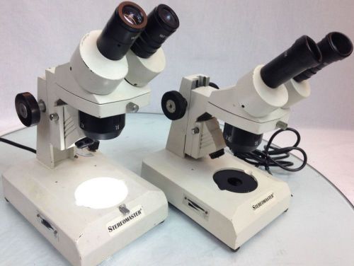 2 Fisher Scientific Stereomaster Microscope #12-562-11 w/ eyepieces FOR PARTS