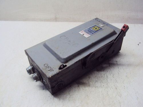 SQUARE D 30 AMP SAFETY SWITCH 600 VAC, 3 PHASE (USED)