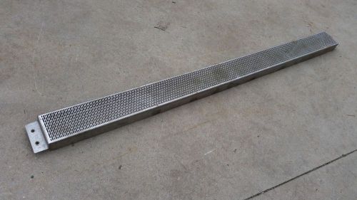 STAINLESS STEEL SLOTTED 12GA DRAIN GRATING 6&#034; X 84&#034;