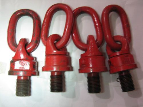 Four (4) used rud  swivel lifitng point (hoist ring), 15,000 kg (15 ton) for sale