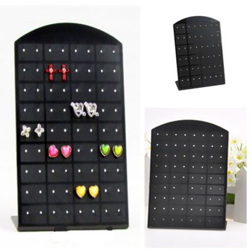 36 Pair Earrings Display Stand Organizer Jewelry Holder ShowCase Tool Rack Black