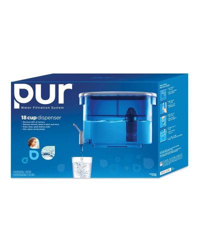 Pur 18 cup dispenser w/ 1 filter clean water fast shipping for sale