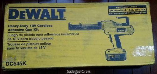 Dewalt heavy duty 18v cordless adhesive gun kit dc545k for sale