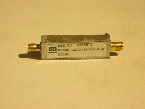 K&amp;L 8IB40-1200/BT160-0/0 Bandpass Filter CF 1200MHz BW 160MHz