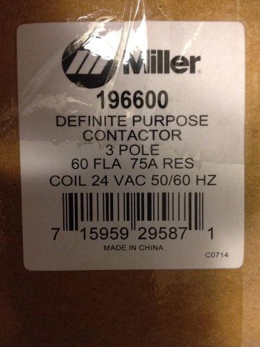 Miller contactor 196600 for sale