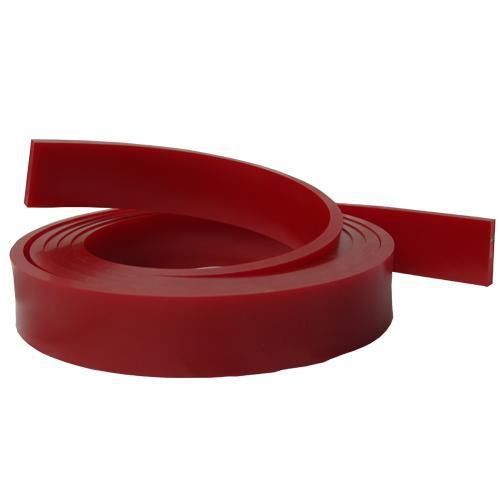 12FT/144&#034; 60 Duro Silk Screen Printing Squeegee roll RED