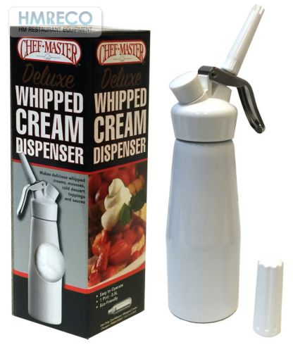 Chef Master 90062 White Whipped Cream Dispenser - 1 Pint (NEW)