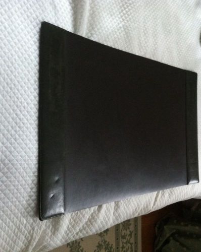 Stuart kern large black leather desk accessory mat / pad for sale