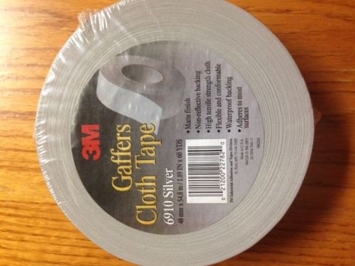 3m 6910 2 in. x 60 yards silver gaffers cloth tape for sale