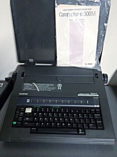 BROTHER COMPACTRONIC 300M ELECTRONIC TYPEWRITER WITH MANUAL