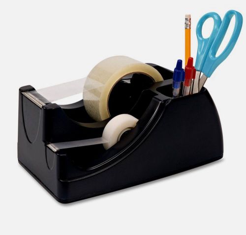 Recycled 2-In-1 Heavy Duty Tape Dispenser, Black Officemate Recycled 2-In-1