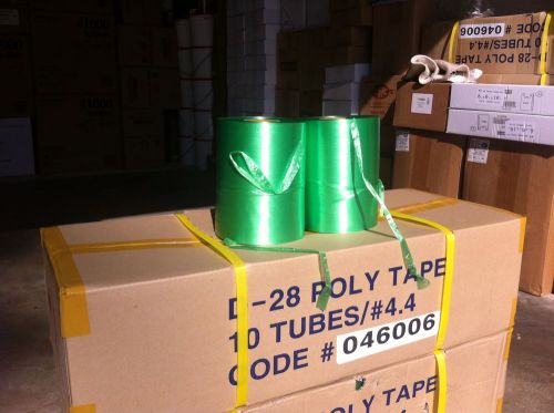 2 Tubes of D-28 (13000&#039;/Tube) Green Polyfilm Cord String Tape #4.4