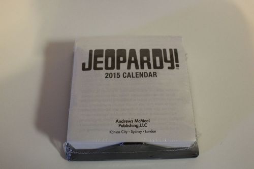 Jeopardy Desk Calendar 2015 NEW - FREE shipping