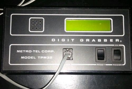 Metro-Tel TPM32 Digit Grabber DTMF Analysis  Decoder (Phone # Grabber)