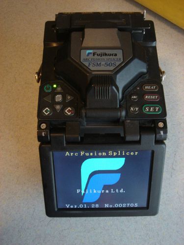 Fujikura FSM-50S Arc Fusion Splicer Case Manual w/ Fitel Optical Fiber Cleaver