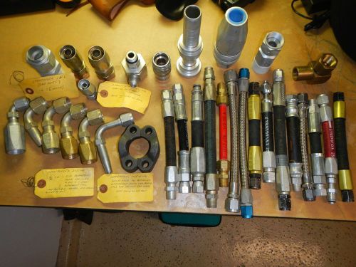 Lot of Stratoflex Hoses Fittings Couplings