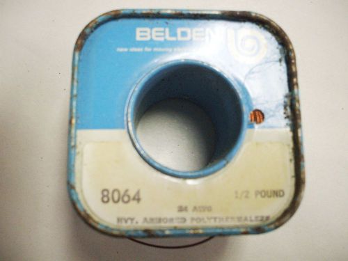 BELDEN 8064 Magnet Wire 24 AWG 1/2 lb Spool Heavy Armored Polythermaleze