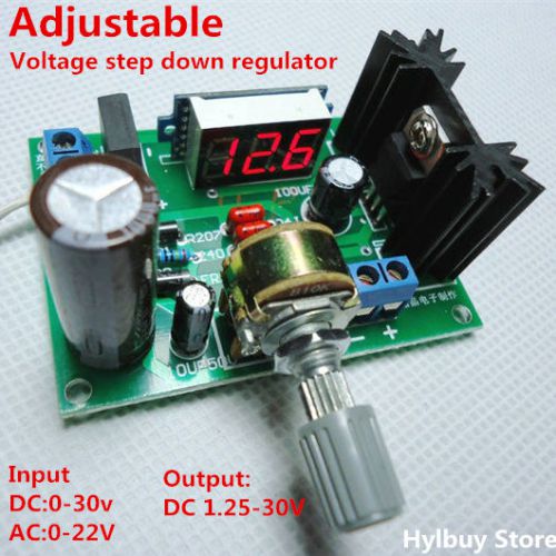 LED display LM317 Adjustable Voltage Regulator Step-down module AC/DC to 5v 12v