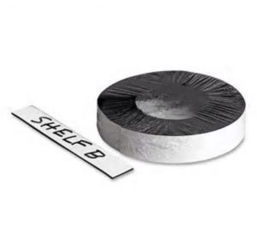 Baumgartens Magnetic Labeling Tape - 1&#034;Wx 50ft L- Reusable- 1 Roll - White