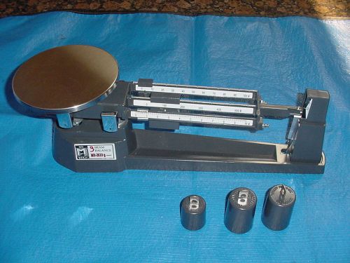 MY WEIGHT 2610 TRIPLE BEAM BALANCE  W ACC. WEIGHTS,  NEW IN BOX
