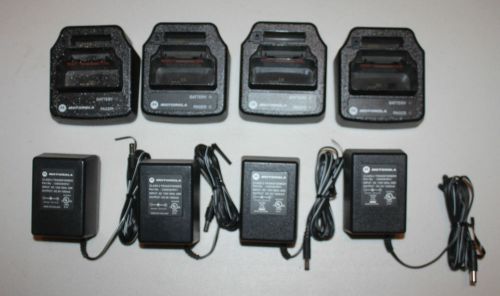 Lot of 4 Charger Cradles &amp; Power Supplies C