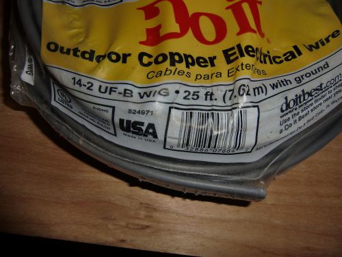25 feet of 14-2 outdoor electrical wire