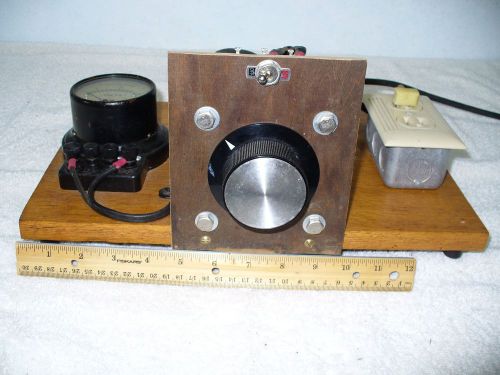 Staco variac type 501 &amp;  vintage weston 0-150 vac meter. reform elect capacitors for sale