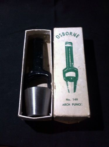 VTG C. S. Osborne Arch Punch 1&#034; No. 149  Gasket Hole Cutter, Leather Tool W/box