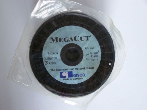 Edm wire, .006, gisco, megacut, made in germany  type a for sale