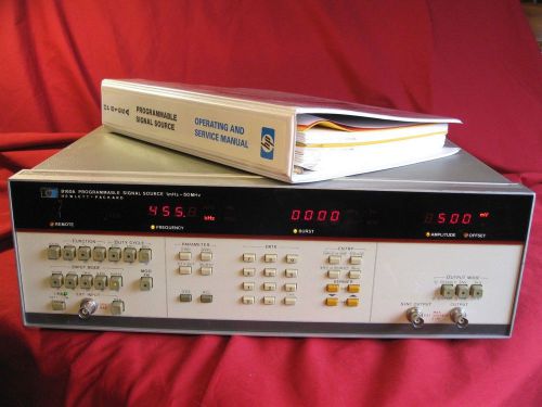HP 8165 A Programmable Signal Source with Manual     Nice!!