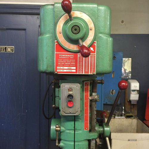 Powermatic var. speed drill press with power table / 1 h.p. baldor 110volt motor for sale