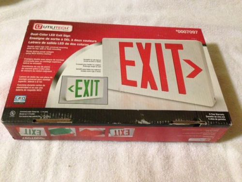 Utilitech Dual-Color LED Exit Emergency Double Sided Sign