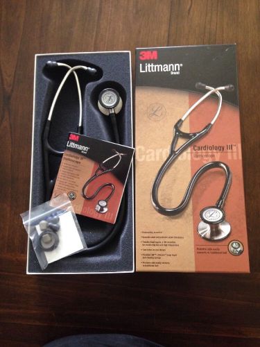 3m LITTMANN Cardiology III Stethoscope *BLACK* 27&#034; Littman NEW #3128