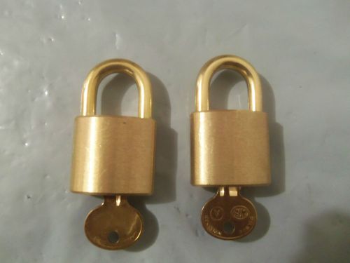 WILSON BOHANNON BRASS PADLOCKS  (2 locks)