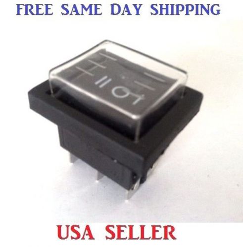 Waterproof momentary dpdt ~ double pole double throw ~ (on-off-on) rocker switch for sale
