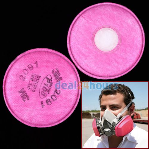 2Pcs=1 packs 3M 2091 particulate filter P100 for 6000, 7000 series respirator