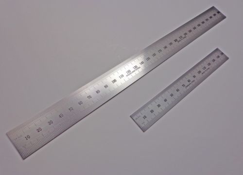 6&#034; 150 mm and 12&#034; 300 mm English/Metric Stainless Steel Machinist Ruler Rule