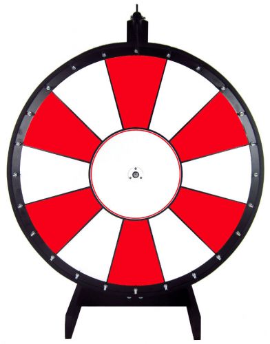 36 Inch Red and White Portable Dry Erase Spinning Prize Wheel