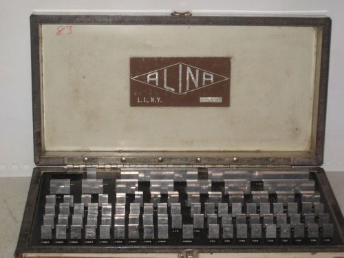 Vintage Alina Gauge Block Set Model T63631 - .1001&#034; to 4&#034;