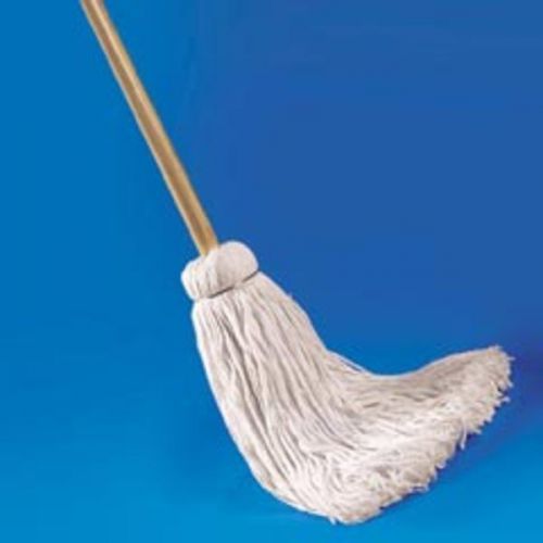 Deck Mop, 54&#034; Wooden Handle, 20-oz. Cotton Fiber Head