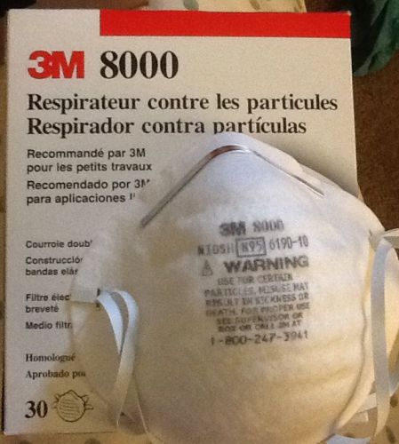 3M 8000 Particle Respirator N95 10 Pack Gas Mask Dust Face